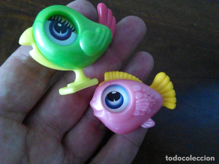 Figuras de goma Kinder: Pez y Lorito Lupa. - Foto 3