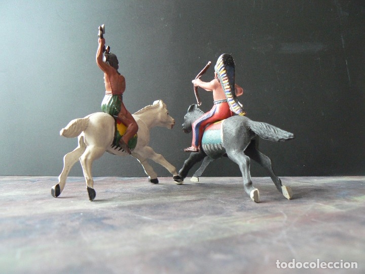 Figuras de goma y PVC: REAMSA. INDIOS A CABALLO - Foto 1