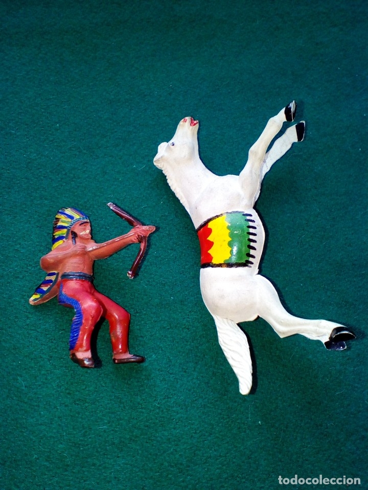 Figuras de goma y PVC: REAMSA. INDIOS A CABALLO - Foto 7