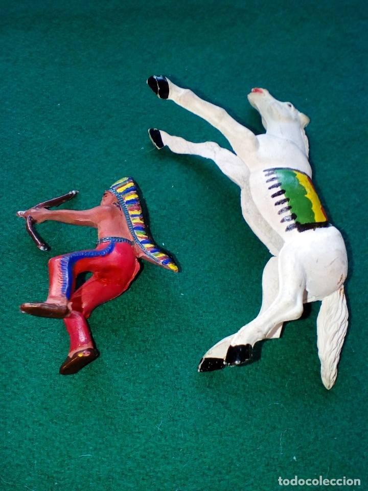 Figuras de goma y PVC: REAMSA. INDIOS A CABALLO - Foto 8