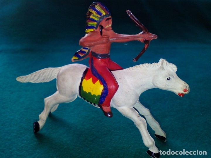 Figuras de goma y PVC: REAMSA. INDIOS A CABALLO - Foto 14