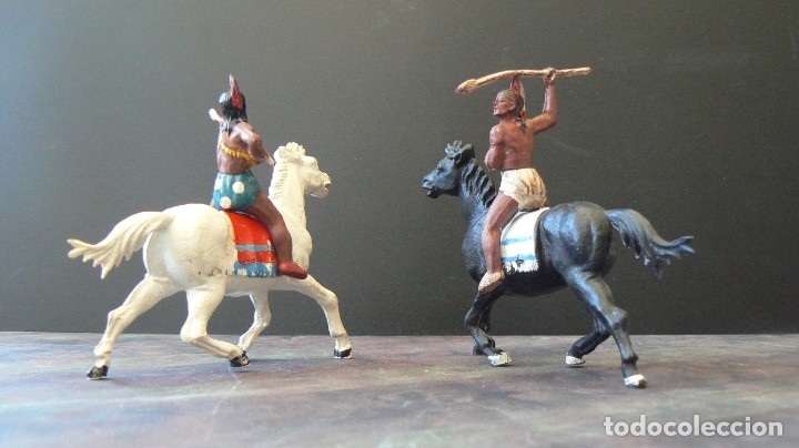 Figuras de goma y PVC: GAMA. INDIOS A CABALLO - Foto 1