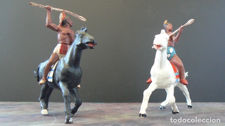 Figuras de goma y PVC: GAMA. INDIOS A CABALLO - Foto 3