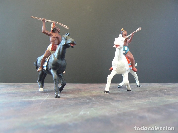 Figuras de goma y PVC: GAMA. INDIOS A CABALLO - Foto 4