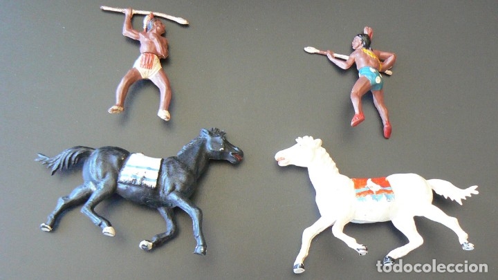 Figuras de goma y PVC: GAMA. INDIOS A CABALLO - Foto 7