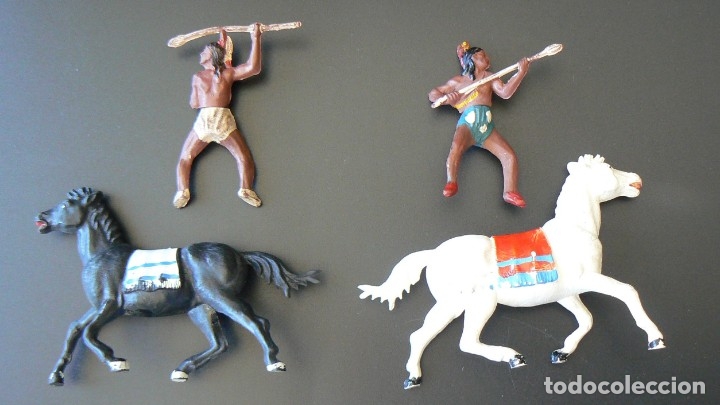 Figuras de goma y PVC: GAMA. INDIOS A CABALLO - Foto 8
