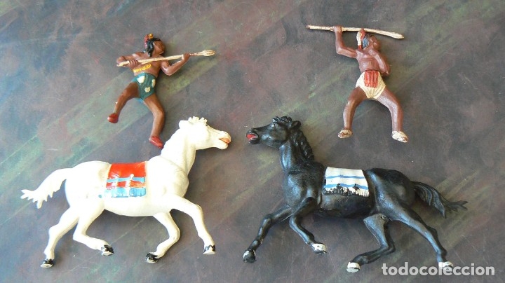 Figuras de goma y PVC: GAMA. INDIOS A CABALLO - Foto 9