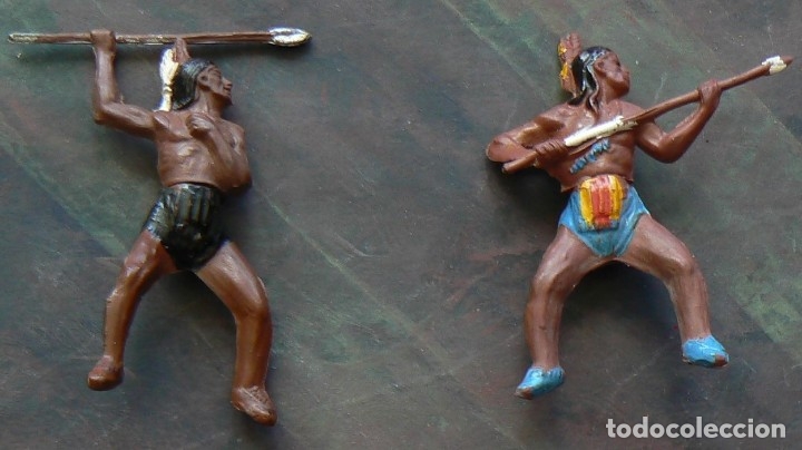 Figuras de goma y PVC: GAMA. 2 INDIOS A CABALLO - Foto 12