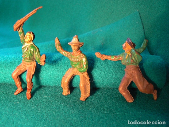 Figuras de goma y PVC: PECH - 3 VAQUEROS SERIE PEQUE&Ntilde;A - Foto 3