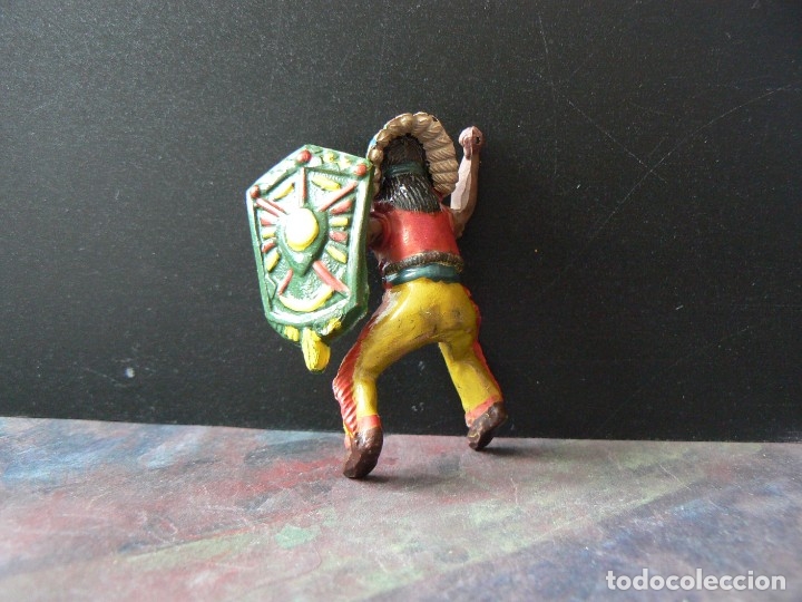 Figuras de goma y PVC: PECH - JINETE INDIO A CABALLO - Foto 11