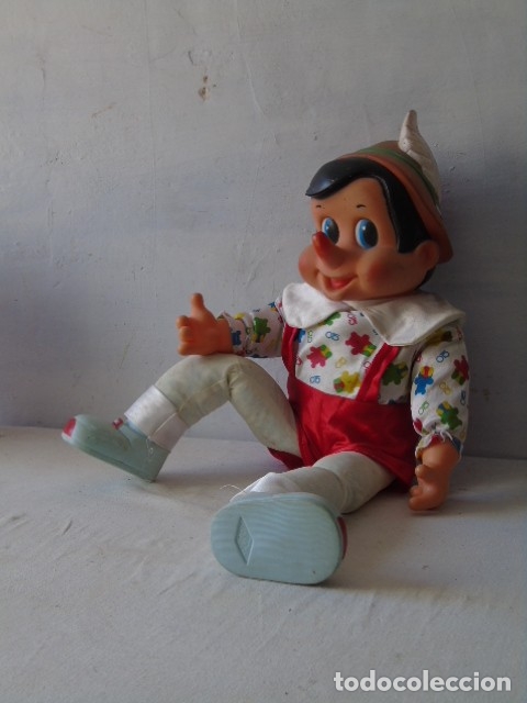 Figuras de Goma y PVC: pinocho juguete vresmel zapatos manos y cabeza de goma 70 cm