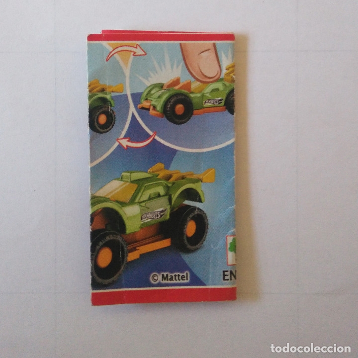 Kinder &Uuml;berraschung: papel KINDER EN COCHE HOT WHEELS 2019 MATTEL WHELS MINIATURA CARRERA BPZ