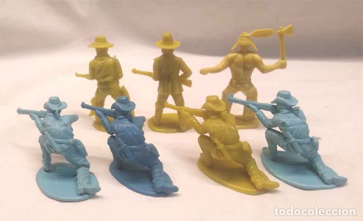 Figuras de goma y PVC: Lote 7 figuras Oeste. Med. 5 cm - Foto 2