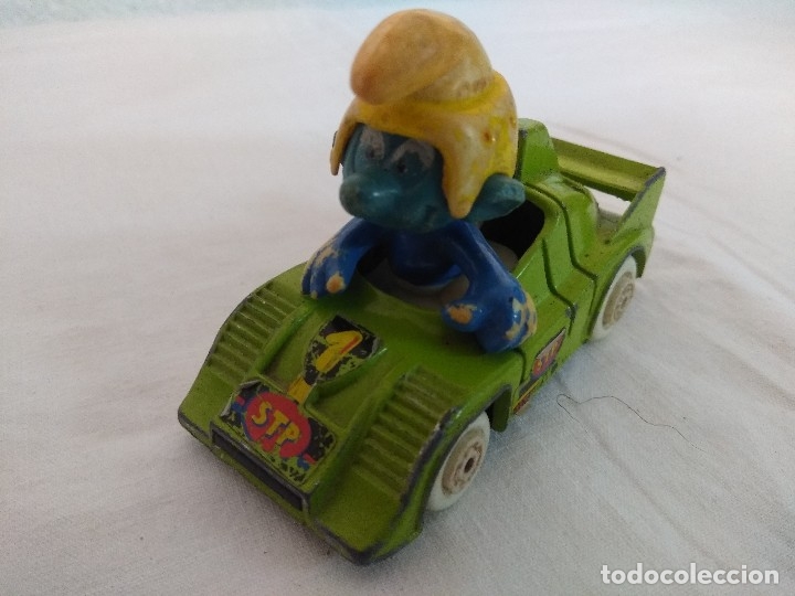 Figuras de Goma y PVC: VEHICULO GUISVAL CON PITUFO DE PEYO .