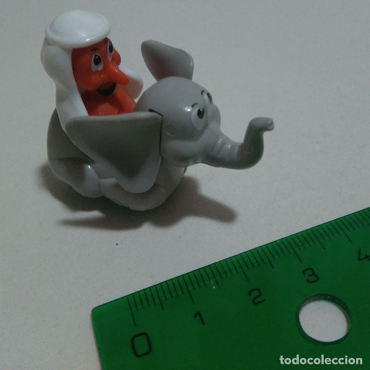Figuras de Goma Kinder: kinder elefante cazador safari jeque arabe ruedas secundario jinete