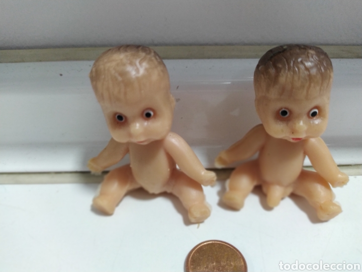Figuras de goma y PVC: Pareja mu&ntilde;ecos de goma 5 cm - Foto 2