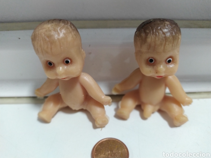 Figuras de goma y PVC: Pareja mu&ntilde;ecos de goma 5 cm - Foto 1