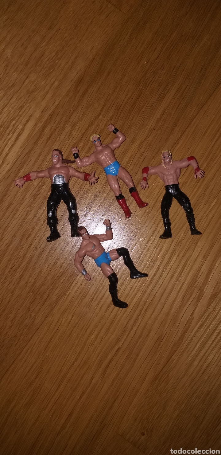 Figuras de goma y PVC: Mu&ntilde;ecos lucha libre pvc - Foto 1