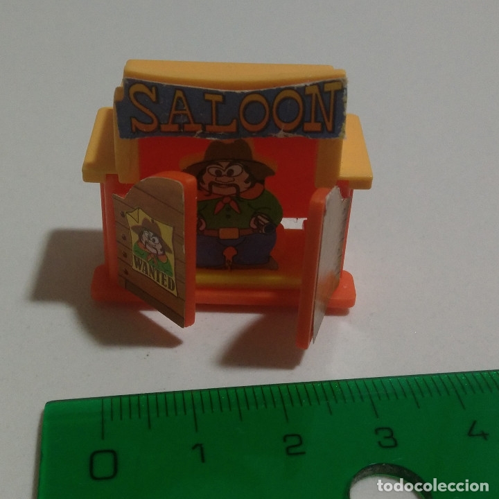 Figuras de goma Kinder: kinder saloon oeste far west montable - Foto 1