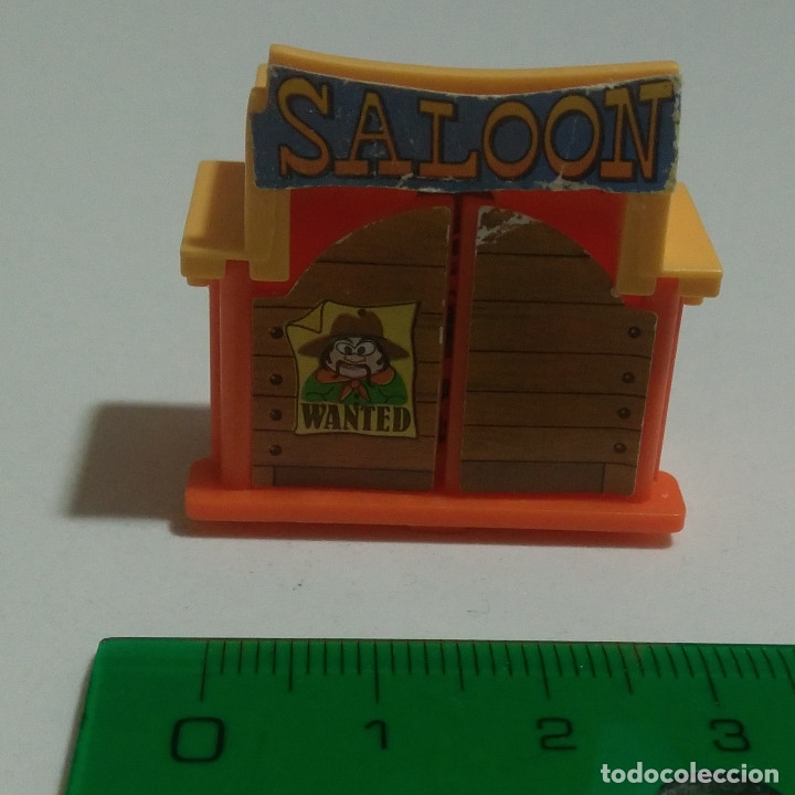 Figuras de goma Kinder: kinder saloon oeste far west montable - Foto 2