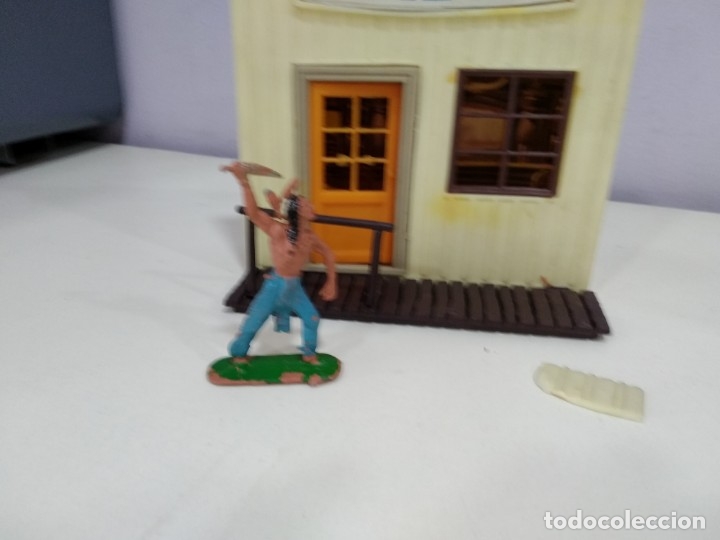 Figuras de goma y PVC: ANTIGUA EDIFICACION JECSARAMA DE JECSAN GENERAL STORE CON FIGURA - Foto 3