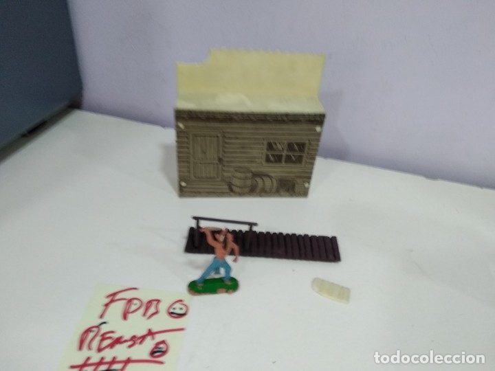 Figuras de goma y PVC: ANTIGUA EDIFICACION JECSARAMA DE JECSAN GENERAL STORE CON FIGURA - Foto 8