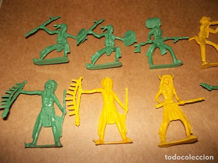 Figuras de goma y PVC: INDIOS Y VAQUEROS LOTE NO MONTAPLEX, EJUSA, COMANBOYS, COMANSI... - Foto 2