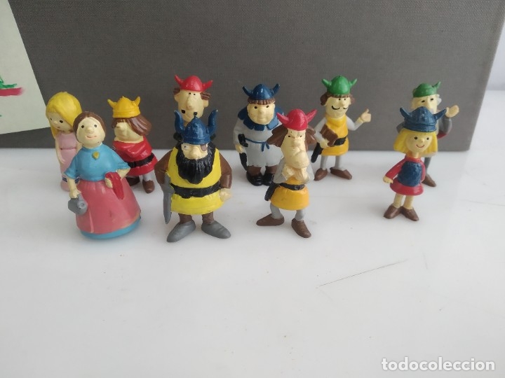 Figuras de goma y PVC: ANTIGUO LOTE DE DUNKIN DE VIKI EL VIKINGO EIMO - Foto 1