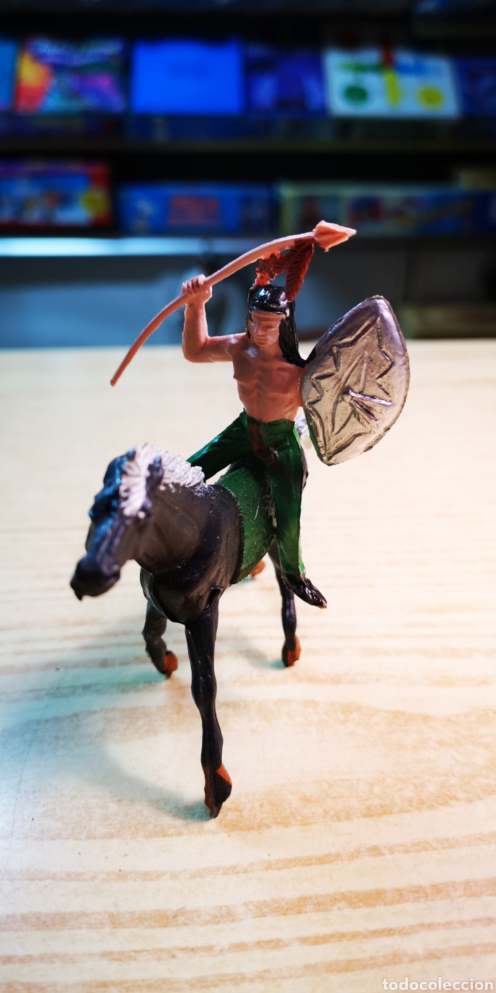 Figuras de goma y PVC: Comans caballo y indio - Foto 3
