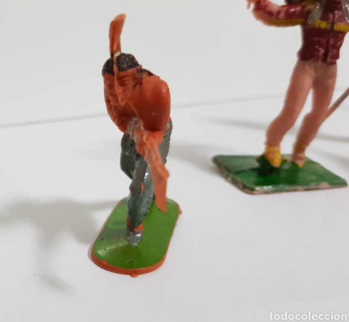 Figuras de goma y PVC: LOTE DE 8 INDIOS PECH, A&Ntilde;OS 70 - Foto 14