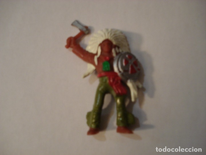Figuras de goma y PVC: FIGURA COMANSI JEFE INDIO - Foto 1
