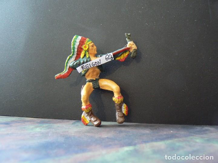Figuras de goma y PVC: INDIO A CABALLO DE REIGON - Foto 16
