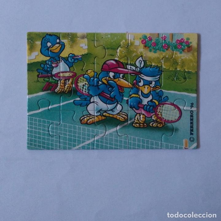 Figuras de Borracha e PVC: puzzle kinder pajaros puzle rompecabezas tenistas tenis puzle antiguo ferrero cuervos