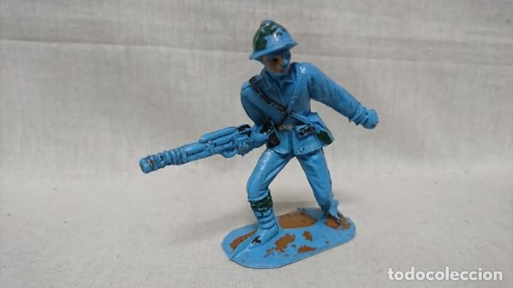 Figuras de goma y PVC: SOLDADO DE PL&Aacute;STICO FRANC&Eacute;S, COMANSI, 8 CM - Foto 1
