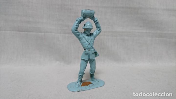 Figuras de goma y PVC: SOLDADO DE PL&Aacute;STICO FRANC&Eacute;S, COMANSI, 8 CM - Foto 1