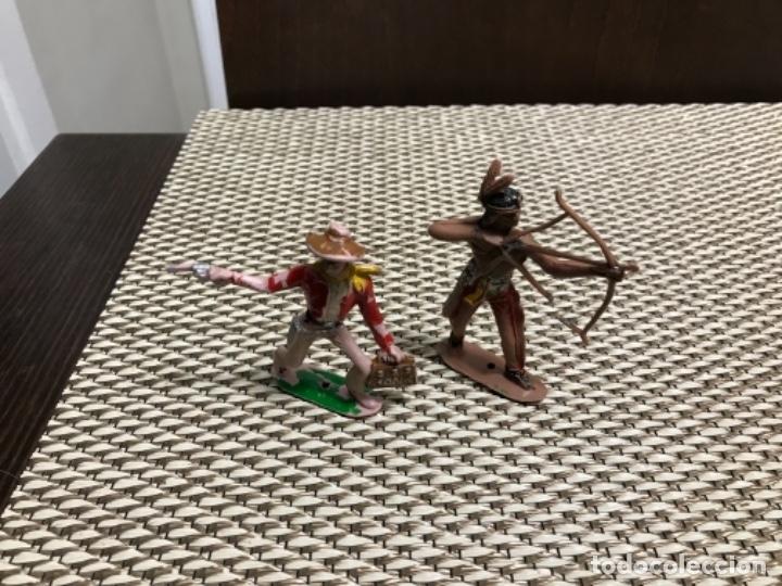 Figuras de goma y PVC: INDIO Y VAQUERO COMANSI - Foto 1