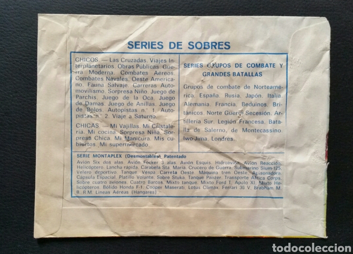 Figuras de goma y PVC: SOBRE VAC&Iacute;O MONTAPLEX COMBATES A&Eacute;REOS - Foto 2