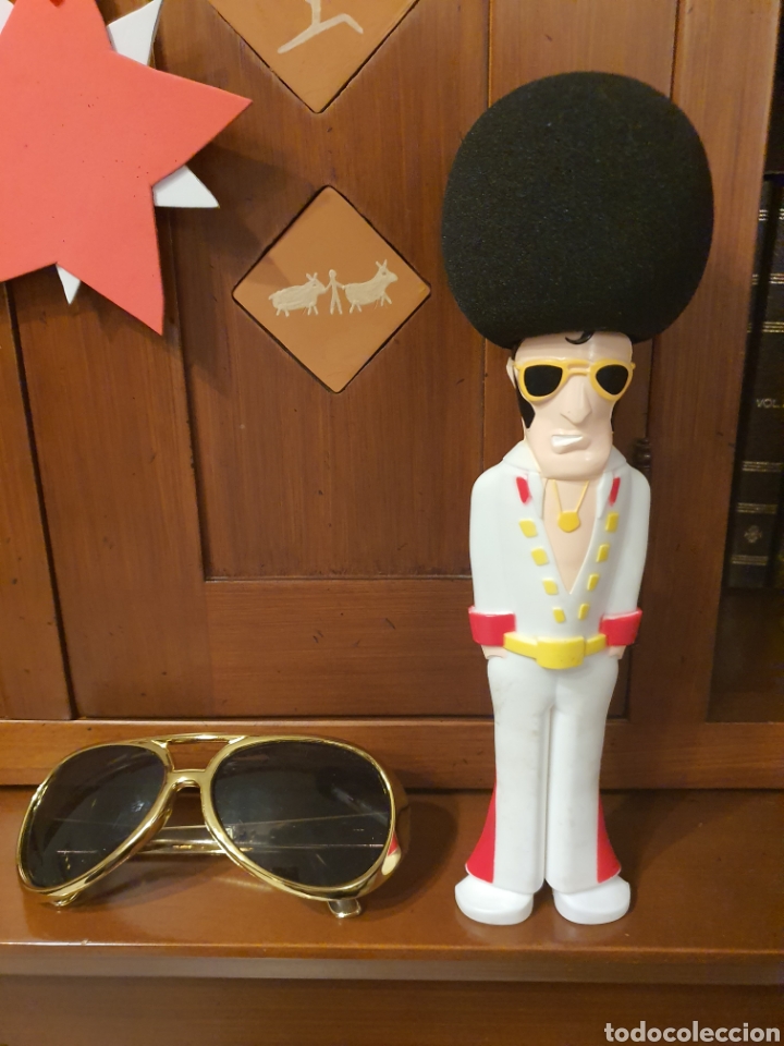 Figuras de goma y PVC: mu&ntilde;eco y gafas elvis presley