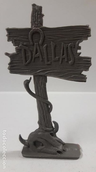 Figuras de goma y PVC: CARTEL DE DALLAS . COMPLEMENTO PARA DECORADO DEL OESTE - Foto 1