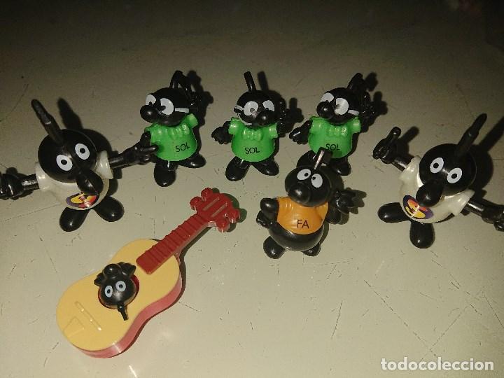 Figuras de Goma Kinder: Lote de 7 FIGURAS NOTAS MUSICALES DE HUEVOS KINDER , LEER DESCRIPCION