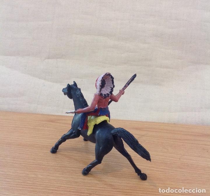 Figuras de goma y PVC: &Iacute;ndio a caballo pl&aacute;stico de sotorres - Foto 2