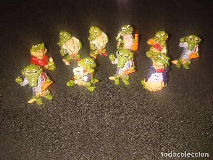 Figuras de Goma Kinder: Lote de 10 FIGURAS COCODRILOS DE HUEVOS KINDER , LEER DESCRIPCION