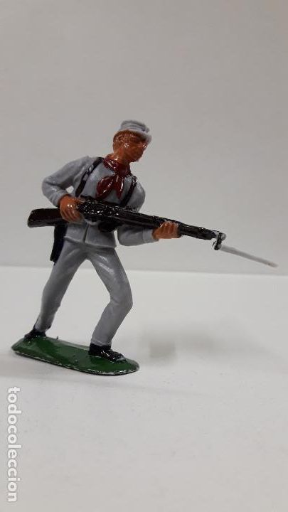 Figuras de goma y PVC: SOLDADO CONFEDERADO . REALIZADO POR JECSAN . AÑOS 60 EN PLASTICO