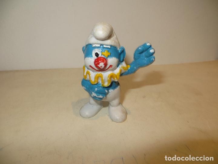 Figuras de Goma y PVC: PITUFO EN PLASTICO DURO BUEN ESTADO