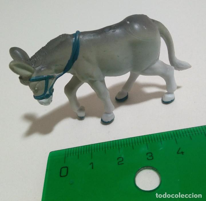 Rubber and PVC Figures: burro plastico duro diorama belen mu&ntilde;eco granja molino nacimiento