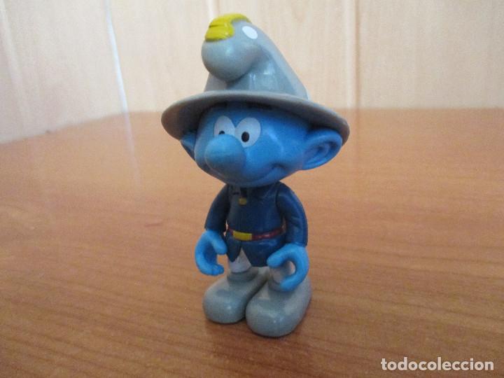 Figuras de Borracha e PVC: FIGURA PVC:  PITUFO BOMBERO ( PEYO )