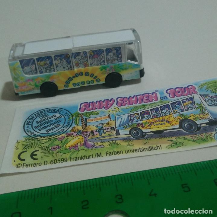 Figuras de Goma Kinder: autobus bus turismo kinder papel bpz truck remolque miniatura escala diorama mini