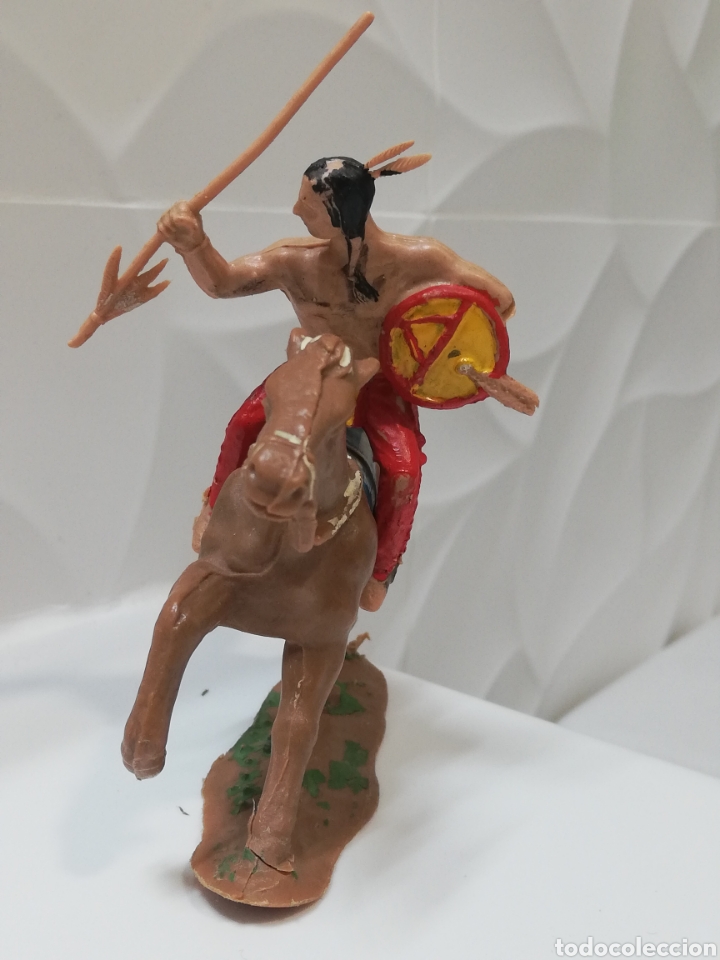 Figuras de goma y PVC: Reamsa indio siux a caballo - Foto 4