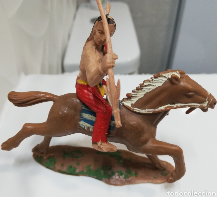 Figuras de goma y PVC: Reamsa indio siux a caballo - Foto 5