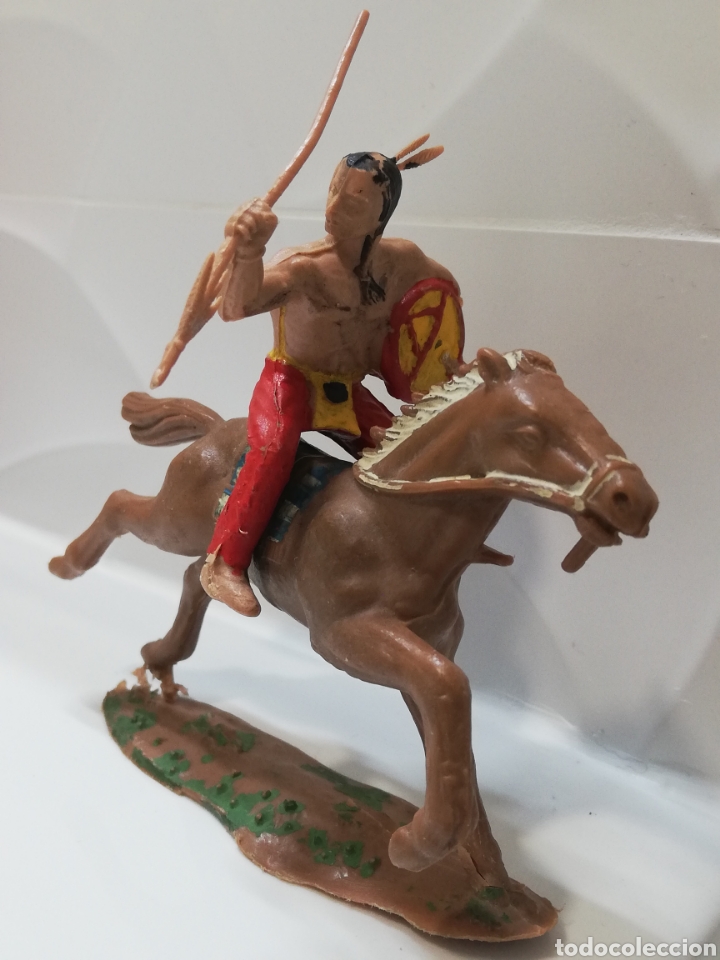Figuras de goma y PVC: Reamsa indio siux a caballo - Foto 1